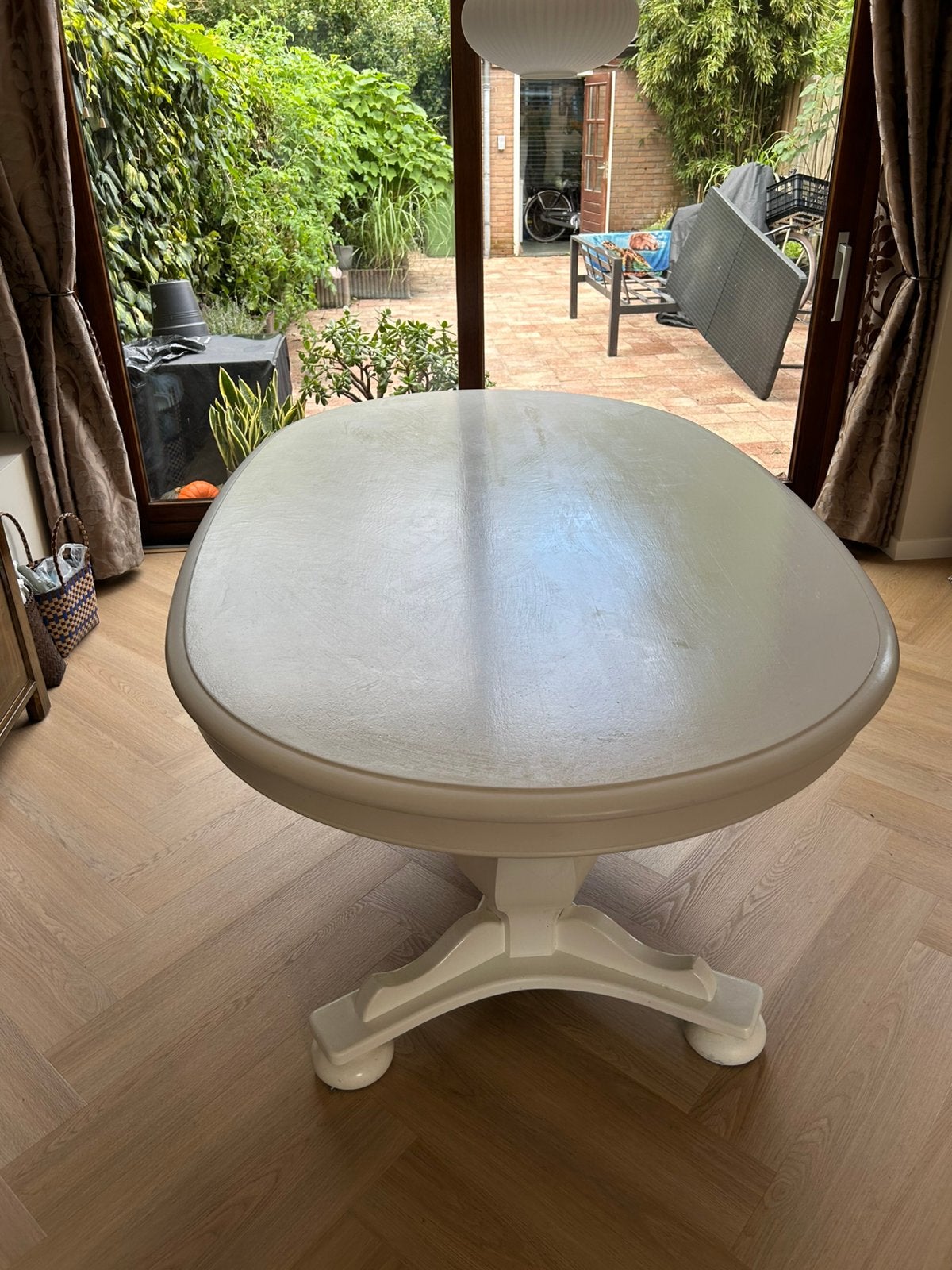 Eiken tafel, Ophalen, Gebruikt, Eikenhout, 50 tot 100 cm