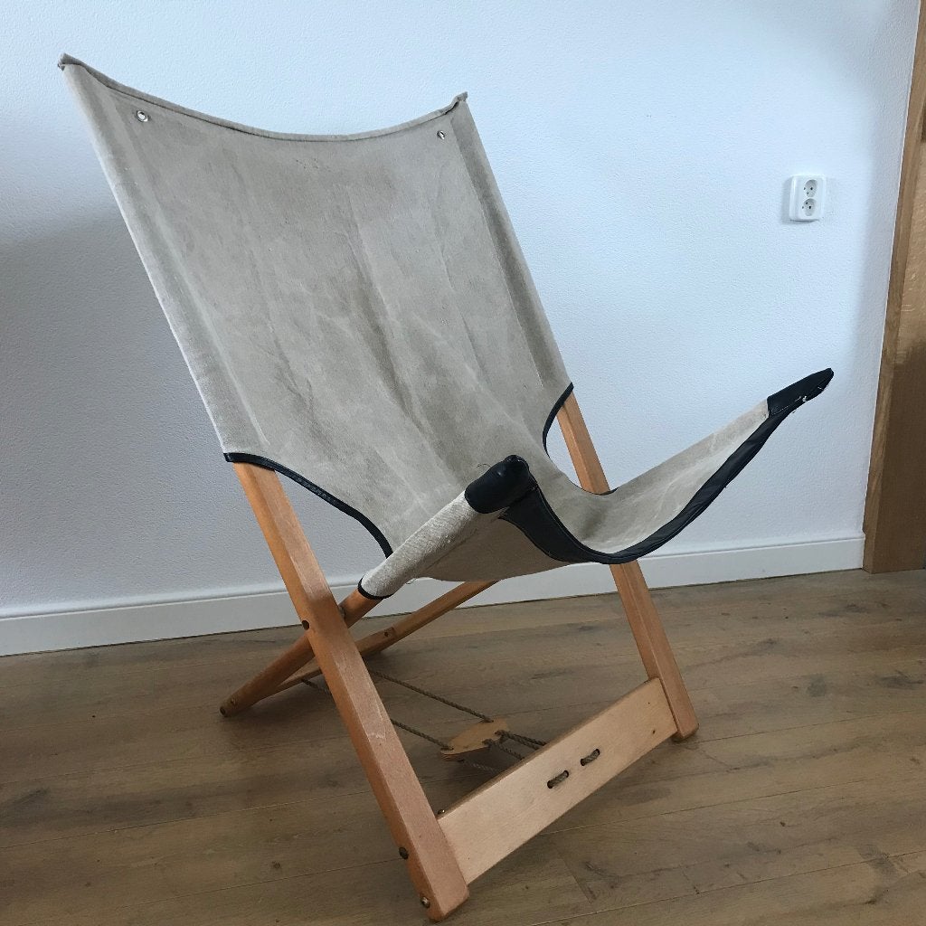 Safari Folding chair stoel Hylinge Denmark vlinderstoel, Gebruikt, Ophalen of Verzenden, Nvt, Eén