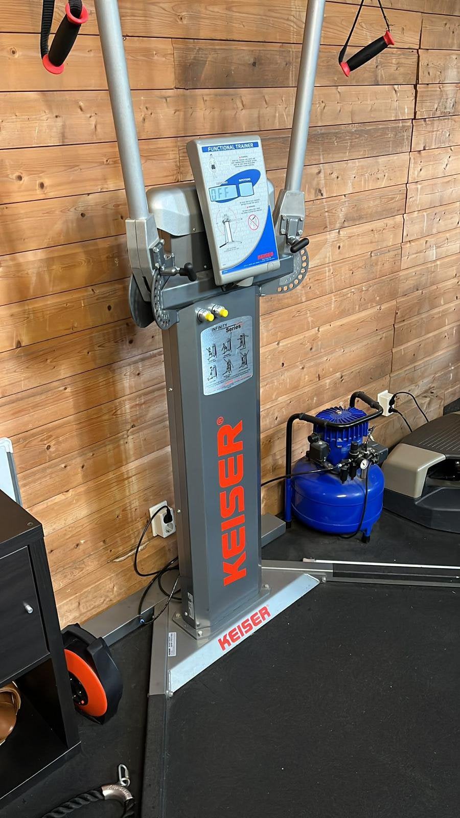 Keiser Functional Trainer Infinity Series+Jun-Air Compressor, Ophalen, Zo goed als nieuw, Benen