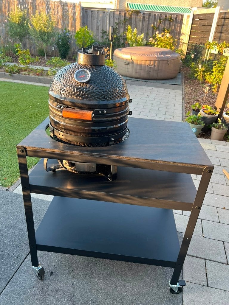 The bastard compact inclusief accessoires, Tuin en Terras, Houtskoolbarbecues, Ophalen, Gebruikt, The Bastard, Met accessoires