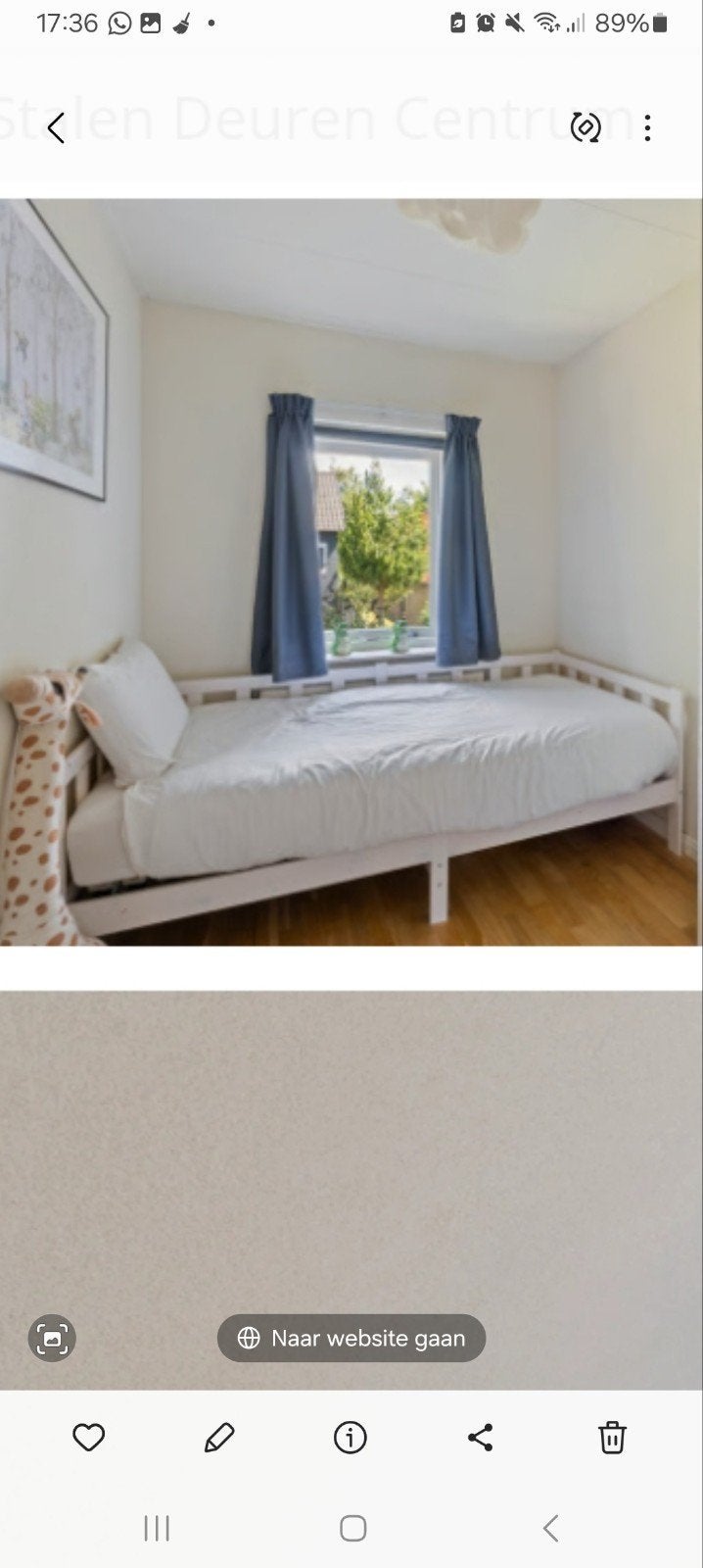Gratis Wit eenpersoons houten bed 90x200 (zonder matras), Ophalen, Gebruikt, 90 cm, Eenpersoons