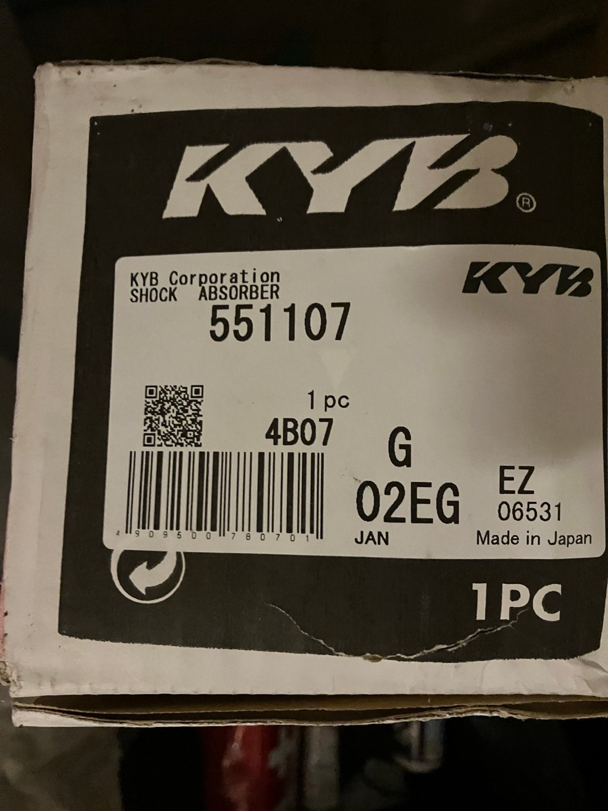 KYB Schokdemper 551107 en 551106 - Nieuw in doos, Ophalen of Verzenden, Nieuw, Overige automerken