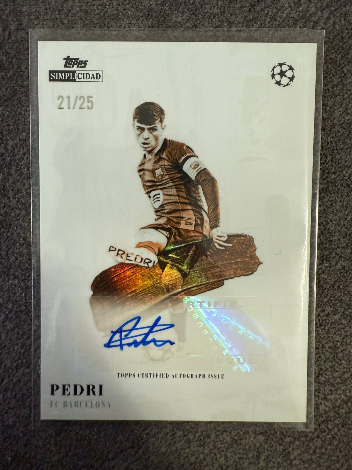 Pedri | Auto | 21/25 | Artista Simplicidad, Ophalen of Verzenden, Nieuw