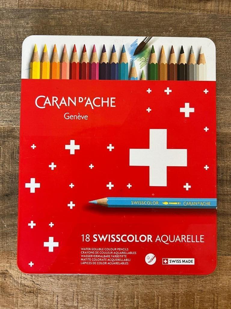 Aquarel Kleurpotloden Caran D'Ache Swisscolor, Ophalen of Verzenden, Gebruikt, Potlood of Stift