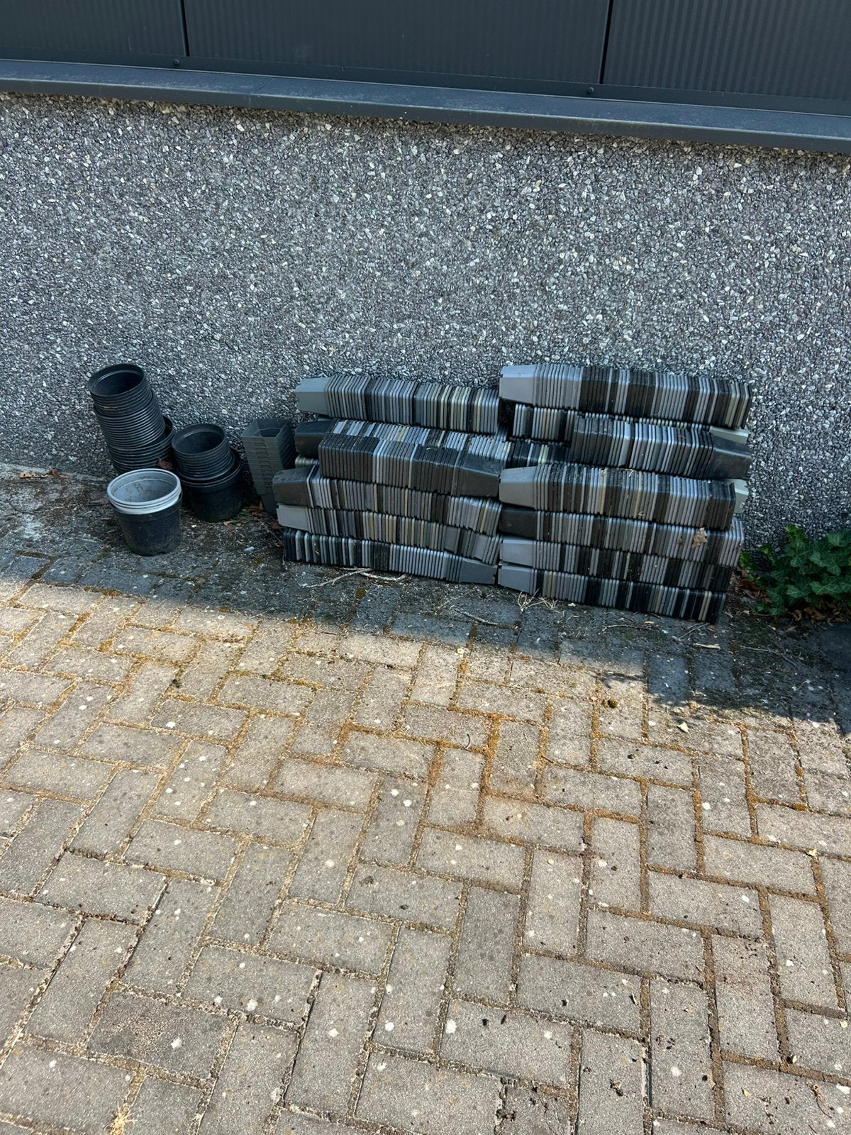Grote aantal p9 potjes gratis, Tuin en Terras, Tuinhekken en Hekwerk, Ophalen, Zo goed als nieuw, Kunststof