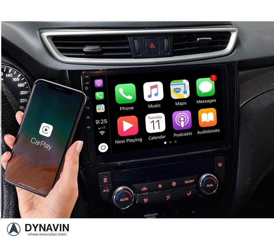 radio navigatie nissan QASHQAI carkit android 15 carplay usb, Ophalen of Verzenden, Dynain, VERKOOP@INBOUWNAVIGATIE.COM, Oberonweg 262 3208pg