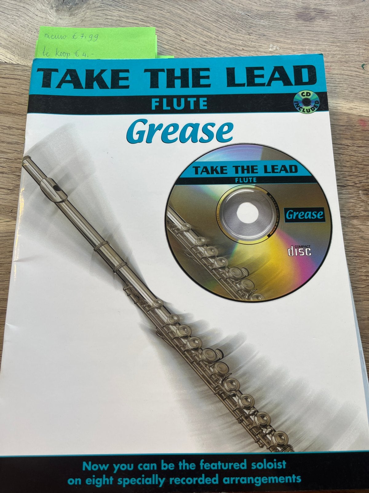 Take the Lead Flute - Grease (bladmuziek met CD), Muziek en Instrumenten, Ophalen of Verzenden, Zo goed als nieuw, Houtblazer