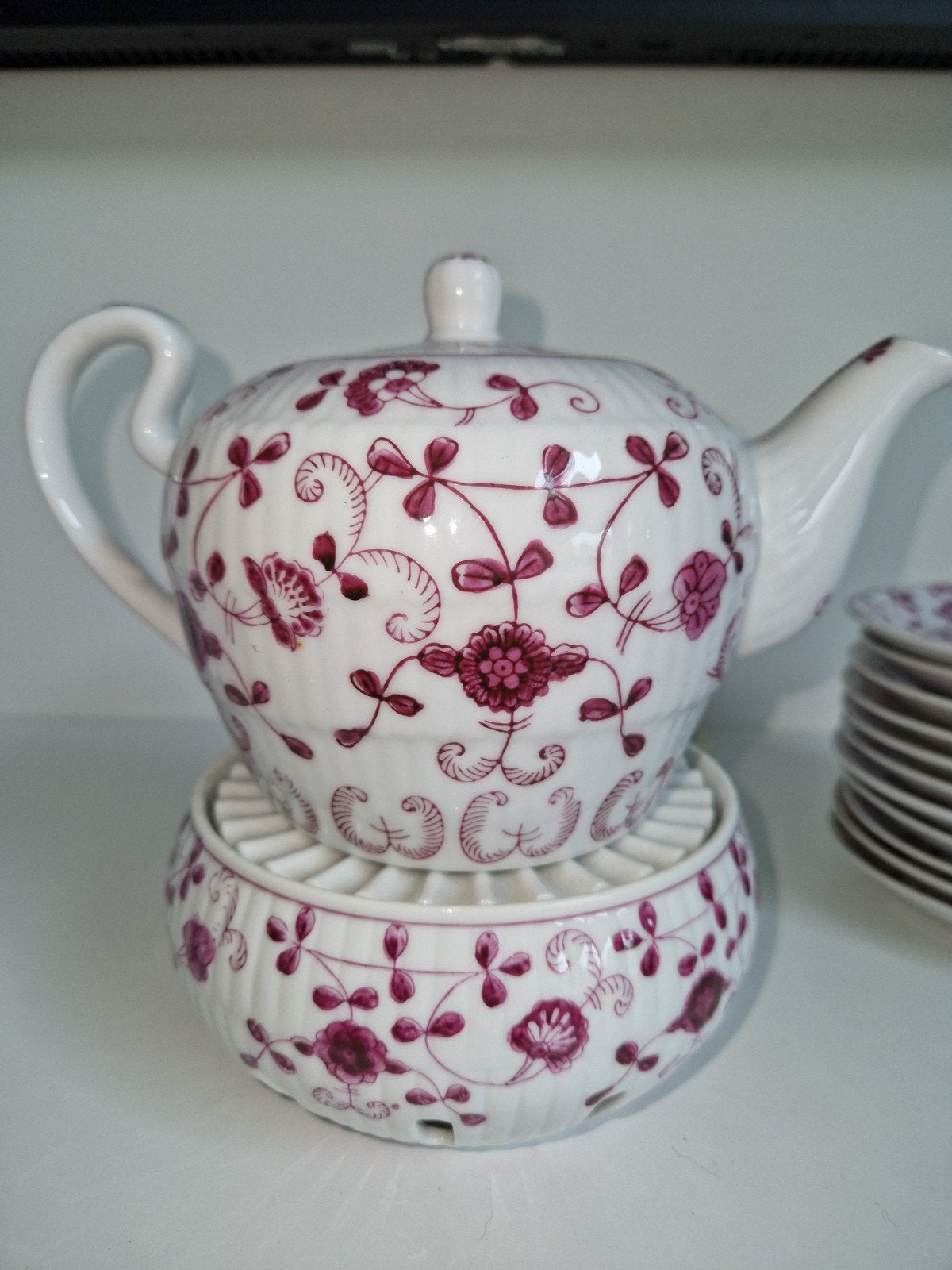 August Warnecke China Purpur – Handbeschilderd  servies, Ophalen