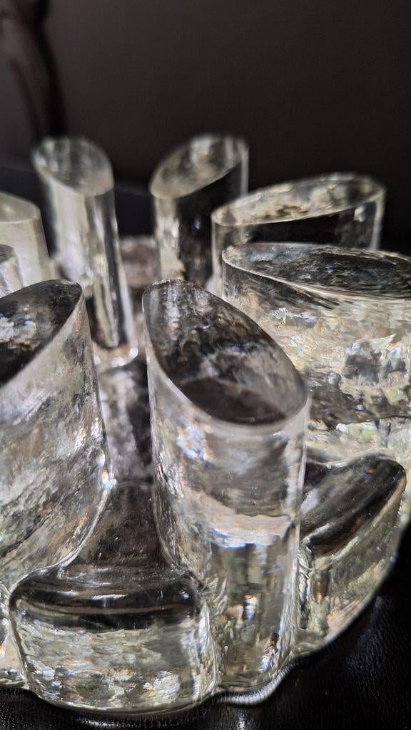 Bel Mondo Glashutte theelichthouder, Antiek en Kunst, Antiek | Glas en Kristal, Ophalen of Verzenden
