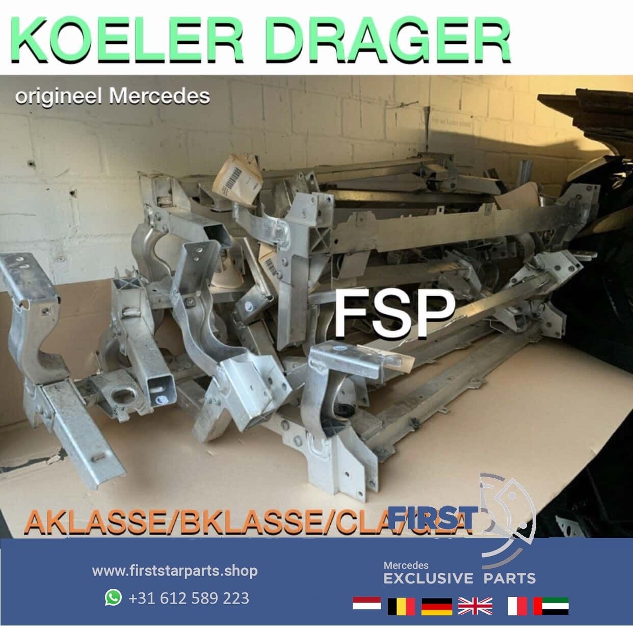 Radiator steun W176 A W246 B W156 GLA W117 CLA Klasse Merced, Gebruikt, -, Voor, Ophalen of Verzenden