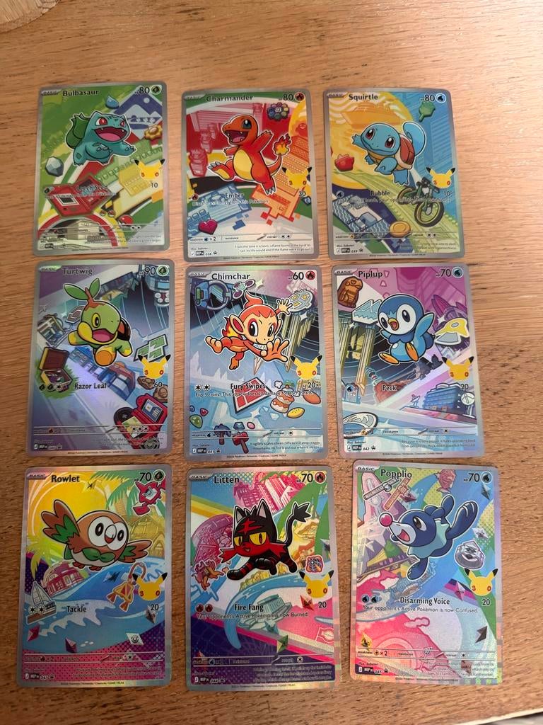 PROXY. Pokémon Kaarten Celebrations Set (30th Anniversary), Ophalen of Verzenden, Nieuw, Meerdere kaarten