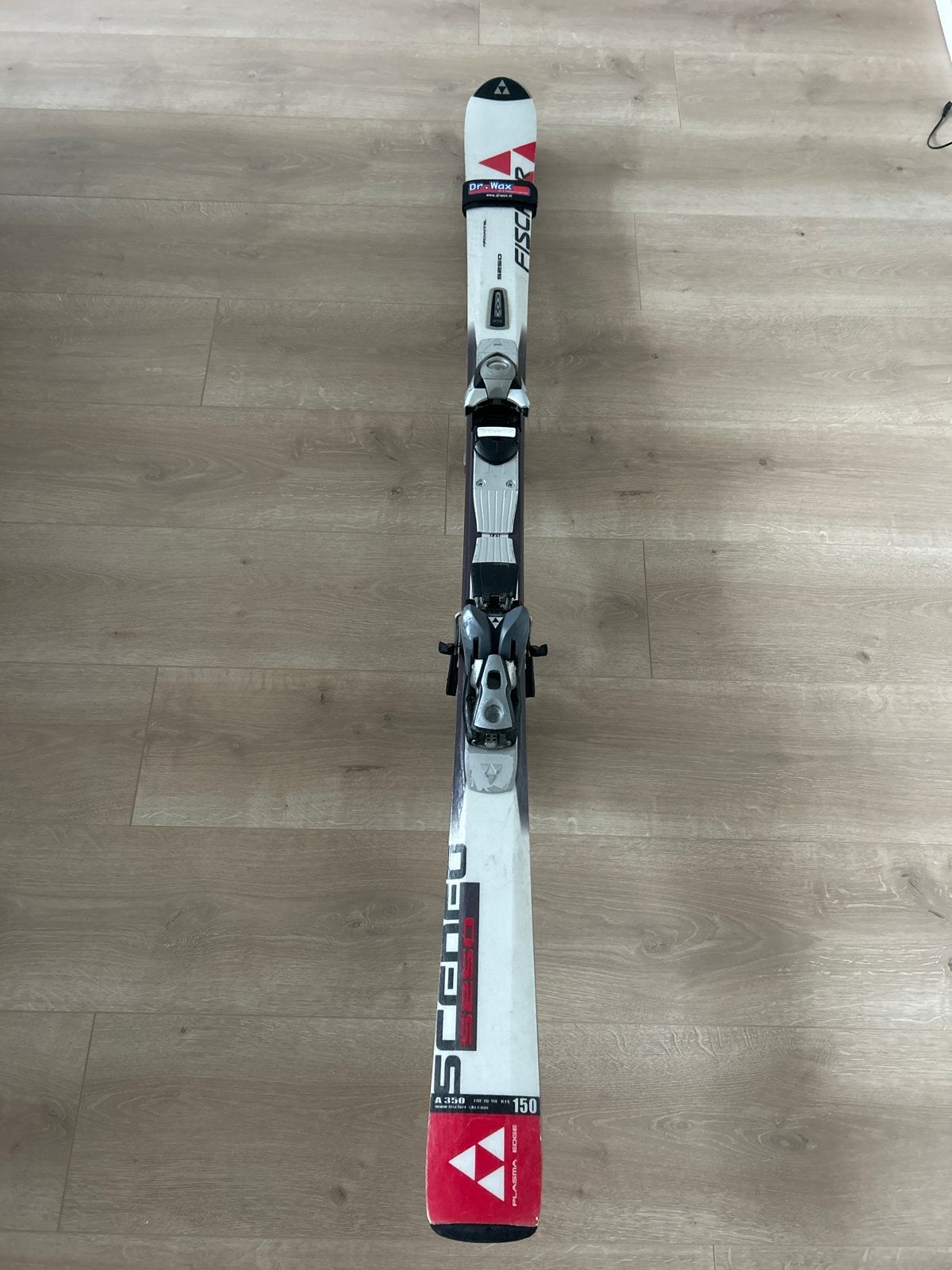 Fischer Ski's met Salomon schoenen - 150 cm, Ophalen, 140 tot 160 cm, Skiën, Ski's