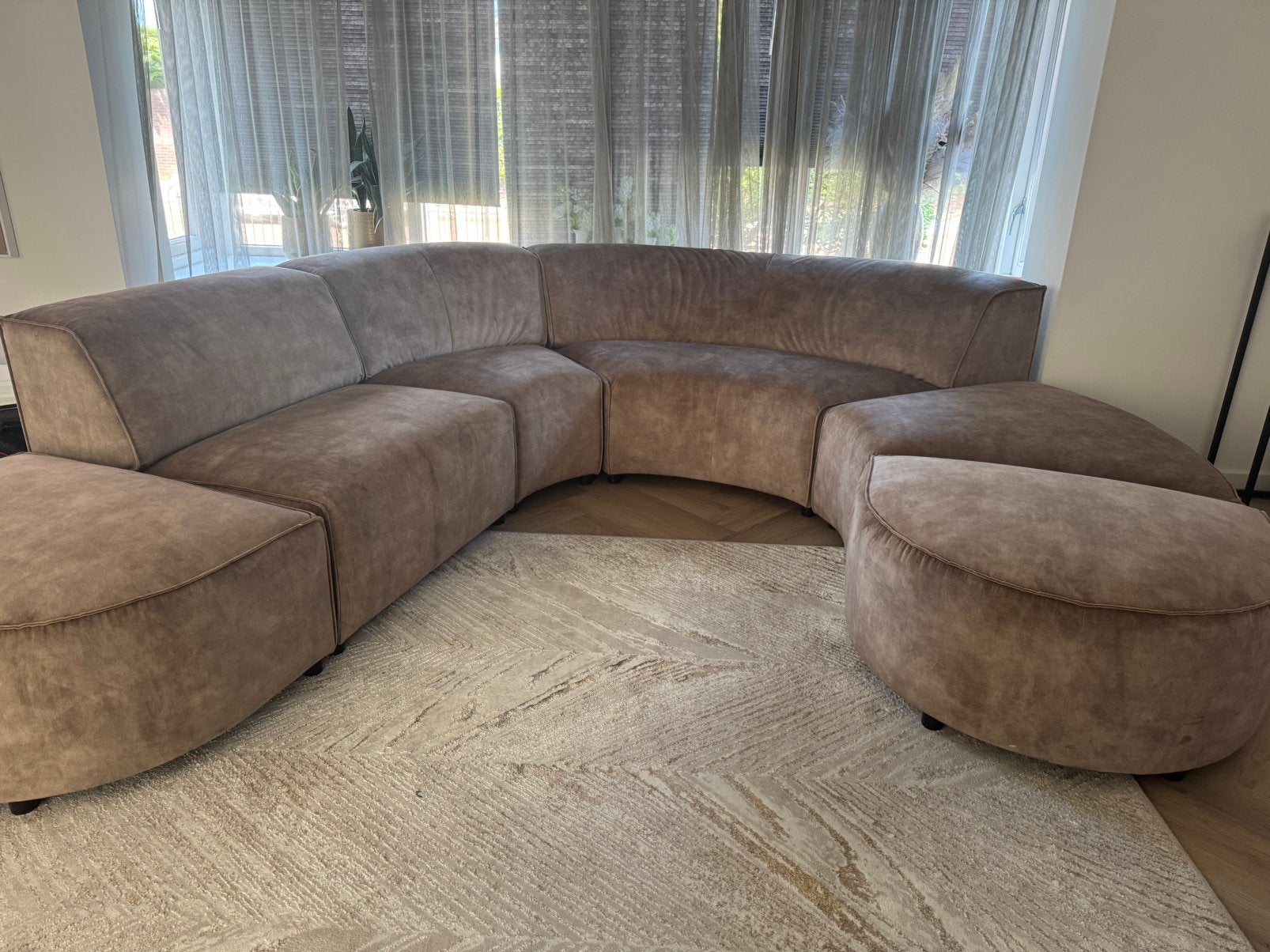 Hoekbank, Hoekbank, 300 cm of meer, Ophalen of Verzenden, Zo goed als nieuw