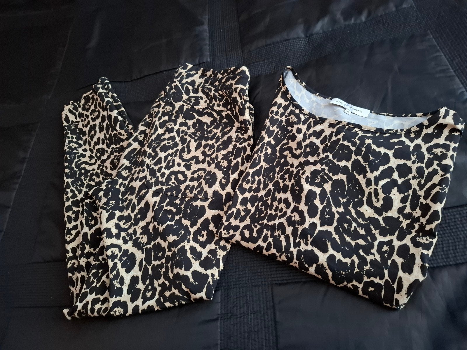 &co woman travelstof set blouse draagmaat 42 broek m, Maat 38/40 (M), &Co Woman, Ophalen of Verzenden, Zo goed als nieuw
