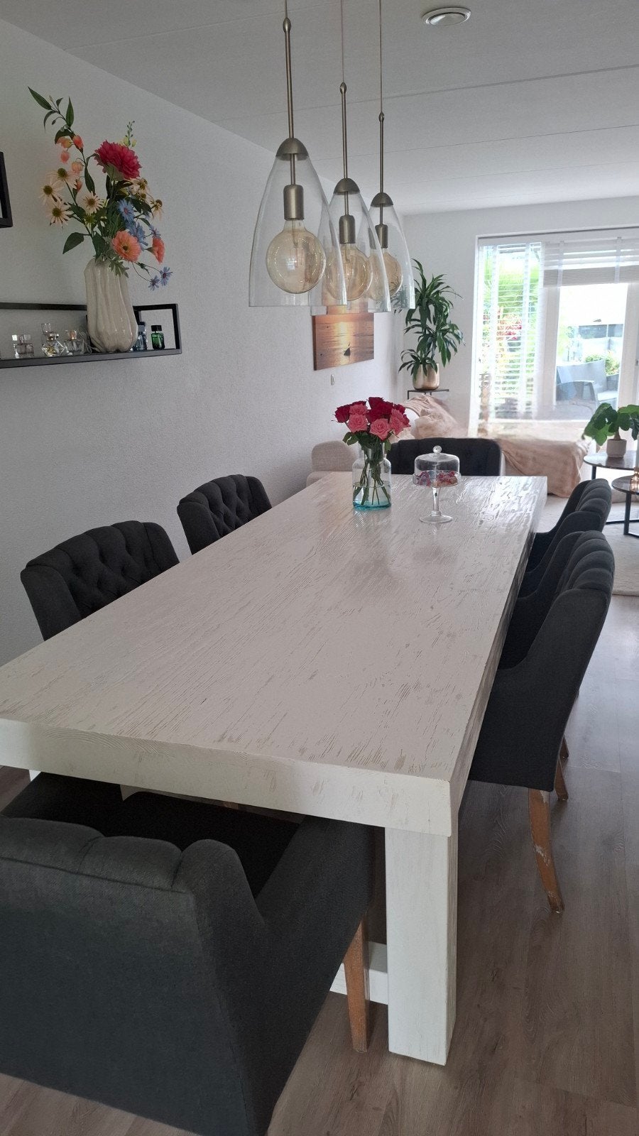 Complete eethoek mag ook apart van elkaar, Huis en Inrichting, Ophalen, 4 tot 6 stoelen