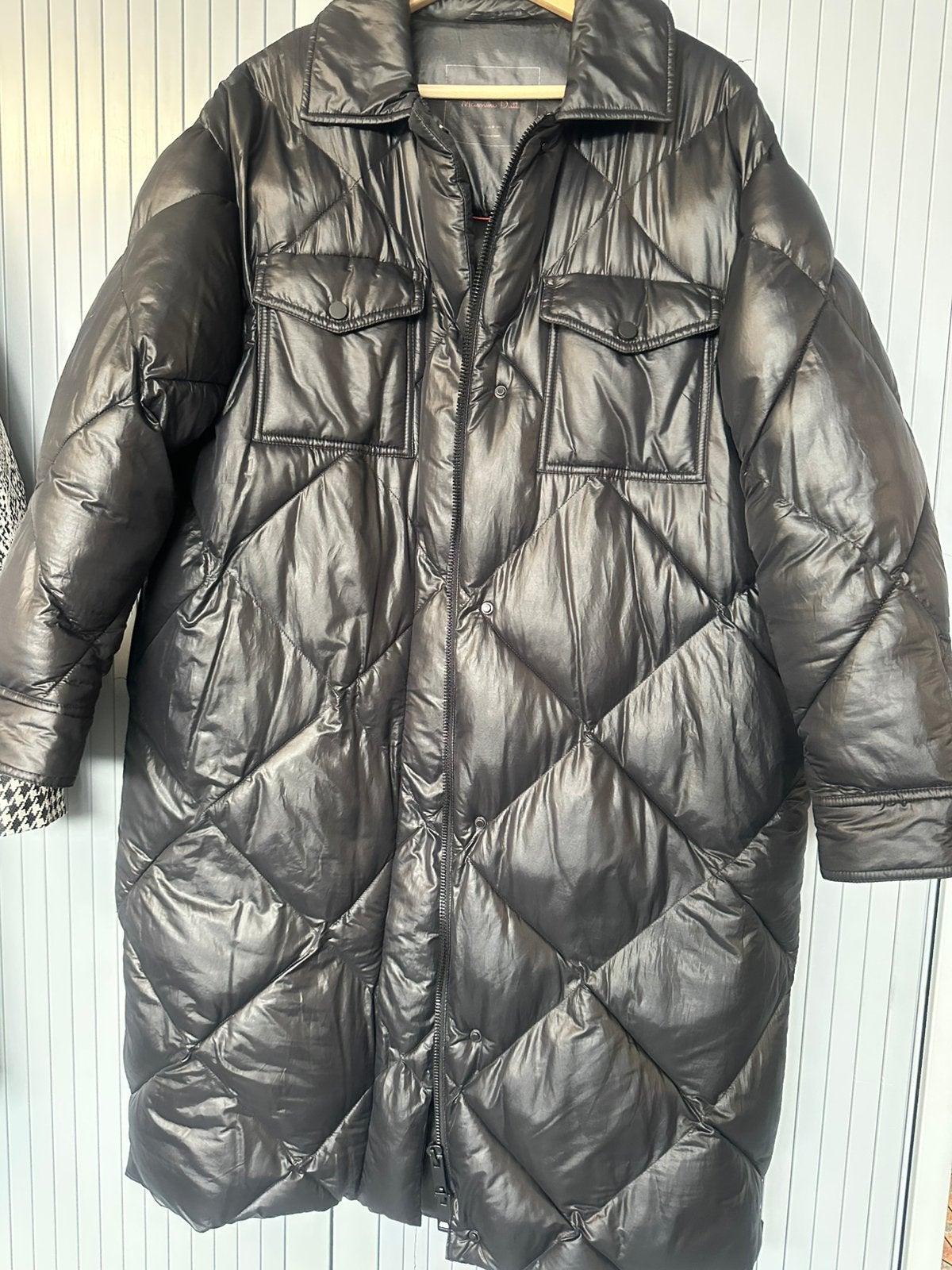 Massimo Dutti jas zwart maat M oversized, Kleding | Dames, Jassen | Winter, Ophalen of Verzenden, Zo goed als nieuw, Maat 38/40 (M)