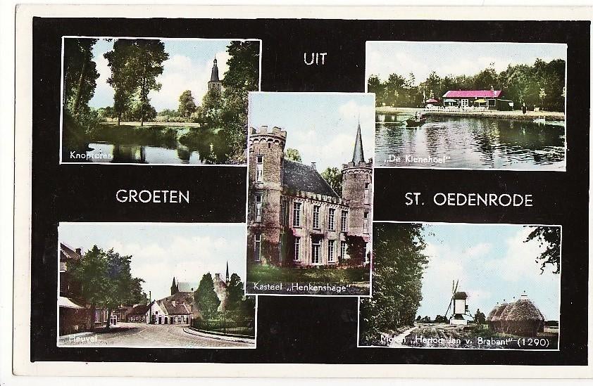 St. Oedenrode 5-vensterkaart 1962 - mooie Bromocolor.kaart, Verzenden, 1960 tot 1980, Gelopen, Noord-Brabant