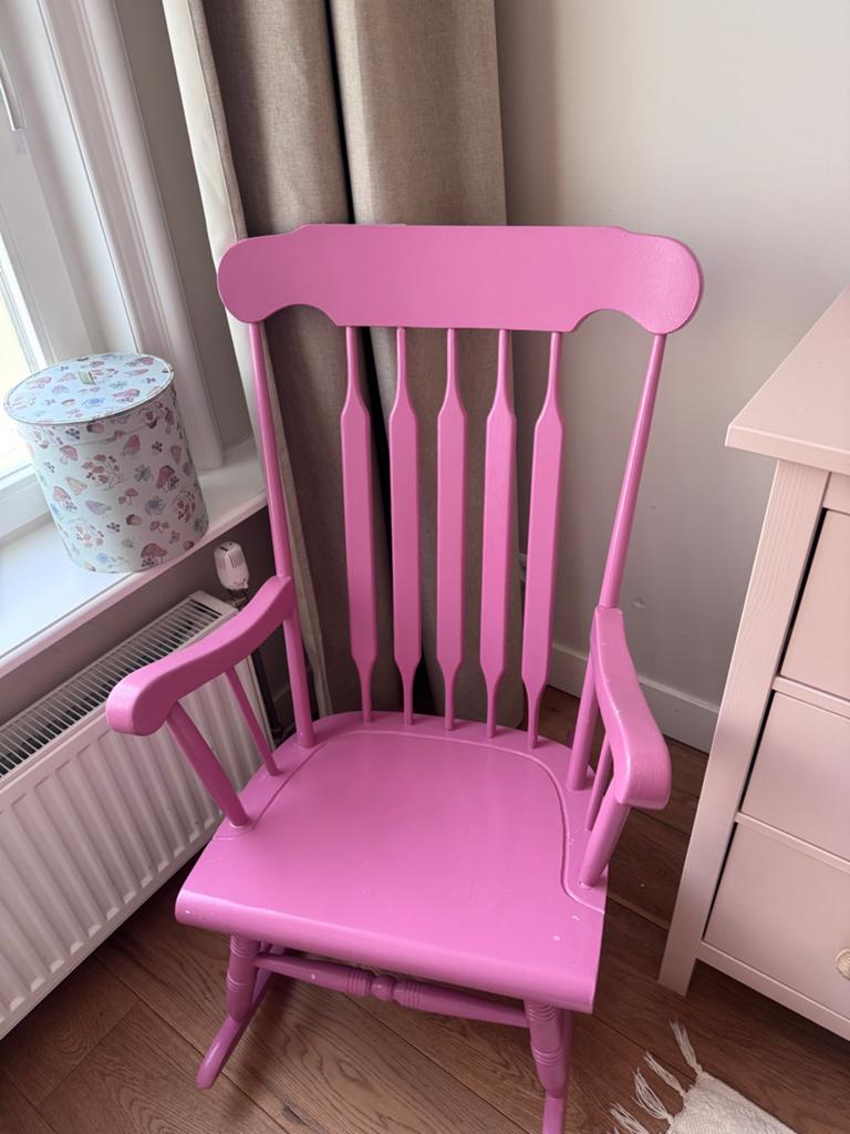 Gratis schommelstoel in Farrow&Ball Rangwali, Ophalen, Gebruikt, Overige kleuren, Eén