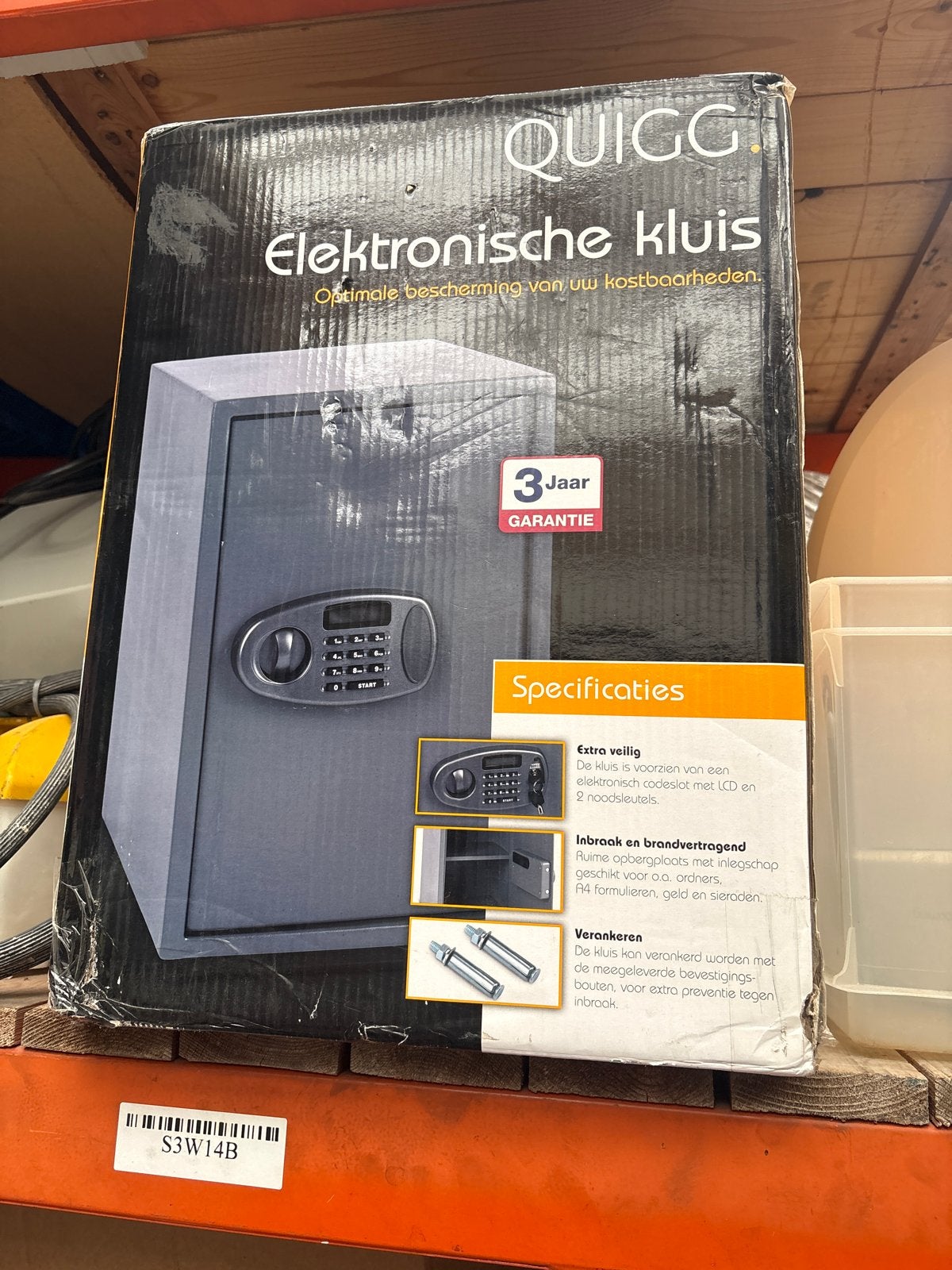 QUIGG Elektronische Kluis - Optimale bescherming, Huis en Inrichting, G, T, Nieuw, Ophalen of Verzenden