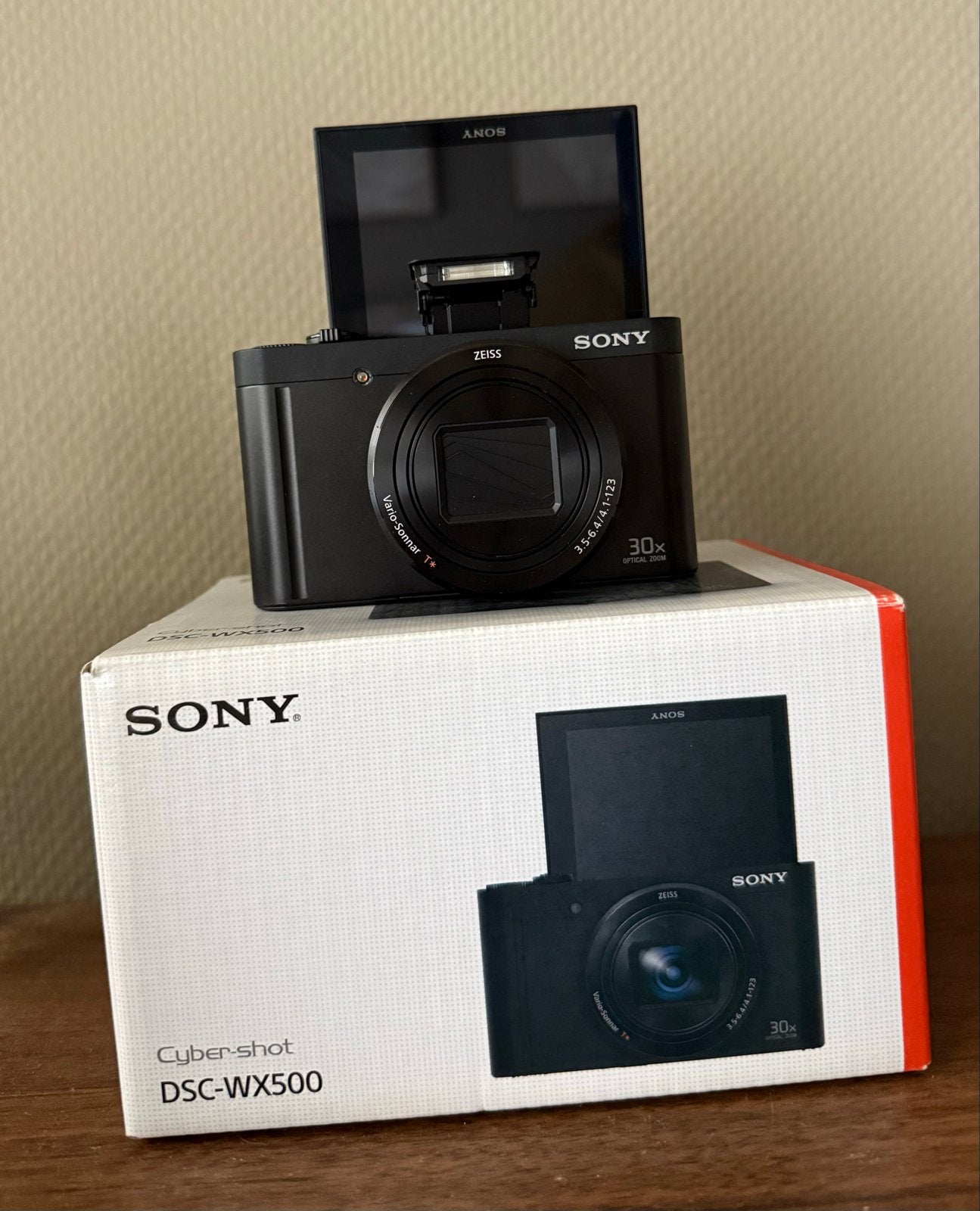 Sony Cyber-shot DSC-WX500 | 30x Zoom | Compleet in doos, Audio, Tv en Foto, Fotocamera's Digitaal, Ophalen, Gebruikt, Compactcamera
