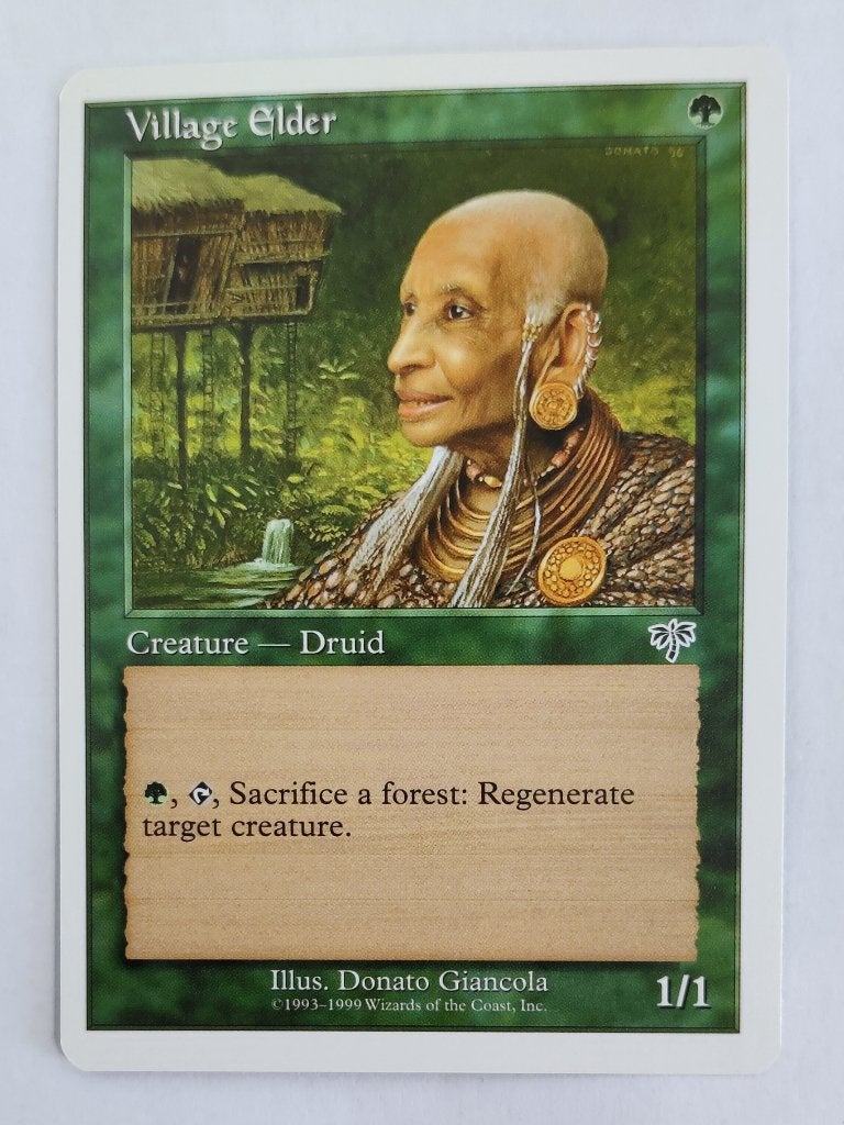 Village Elder Battle Royale MTG Near Mint, Ophalen of Verzenden, Zo goed als nieuw, Losse kaart