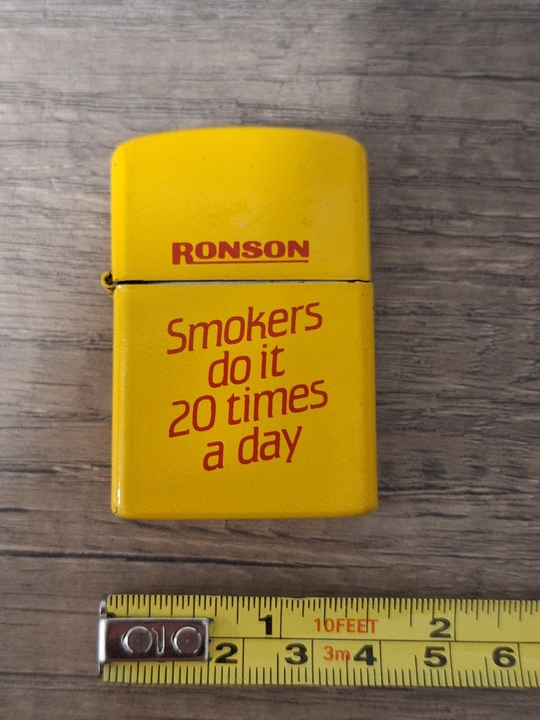 Vintage Ronson Zippo aansteker in mooie staat, Verzamelen, Ophalen of Verzenden, Gebruikt, Aansteker