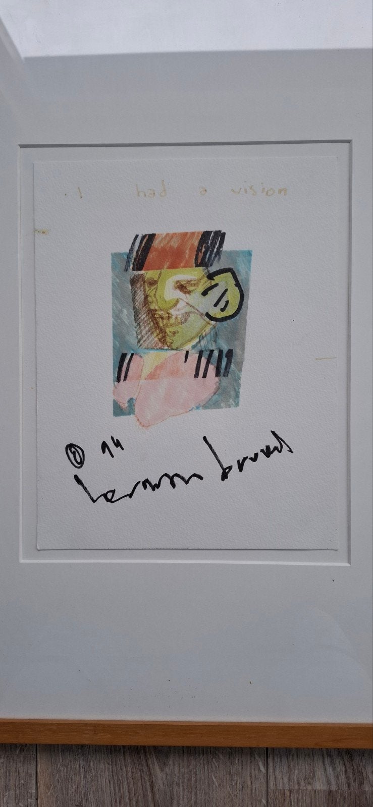 Tekening Herman Brood, Antiek en Kunst, Kunst | Litho's en Zeefdrukken, Ophalen