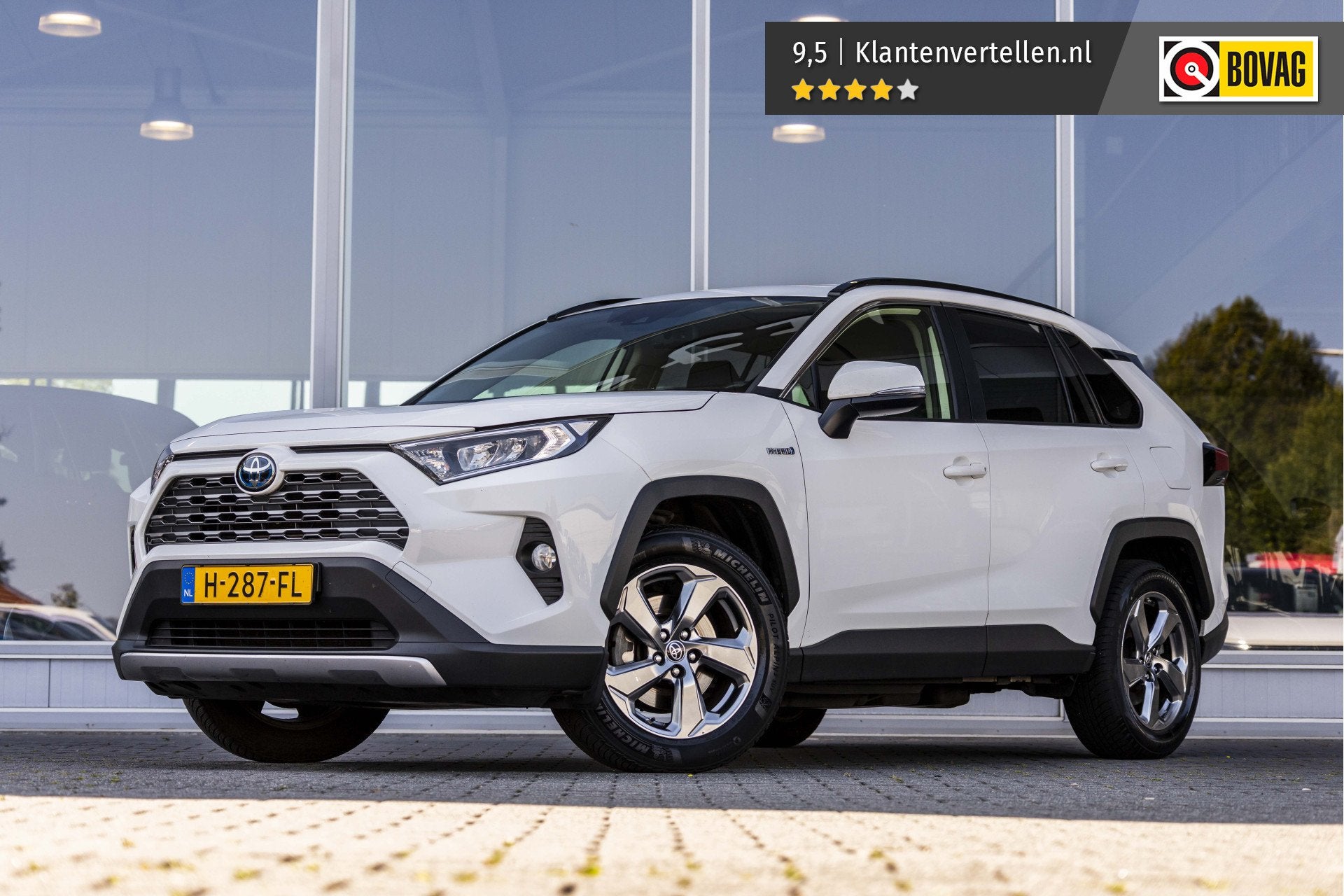 Toyota RAV4 2.5 Hybrid Dynamic | Trekhaak | Camera | ACC, 12 maanden, Stof, Gebruikt, 4 cilinders