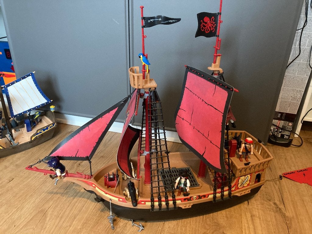 Playmobil piraten, Ophalen, Pirates, Complete set, Zo goed als nieuw