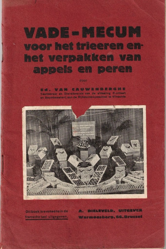 Vade-mecum voor het trieeren en verpakken appels en peren, Ophalen of Verzenden, Gelezen, Overige onderwerpen, Ed. van Cauwenberghe