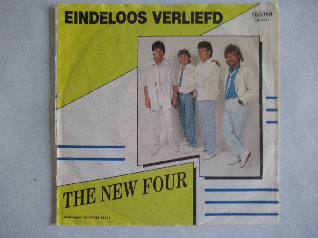 NEW FOUR # VRIENDSCHAP VOOR HET LEVEN/EINDELOOS VERLIEFD, Cd's en Dvd's, Fotohoes, 7 inch, Ophalen of Verzenden, Zo goed als nieuw