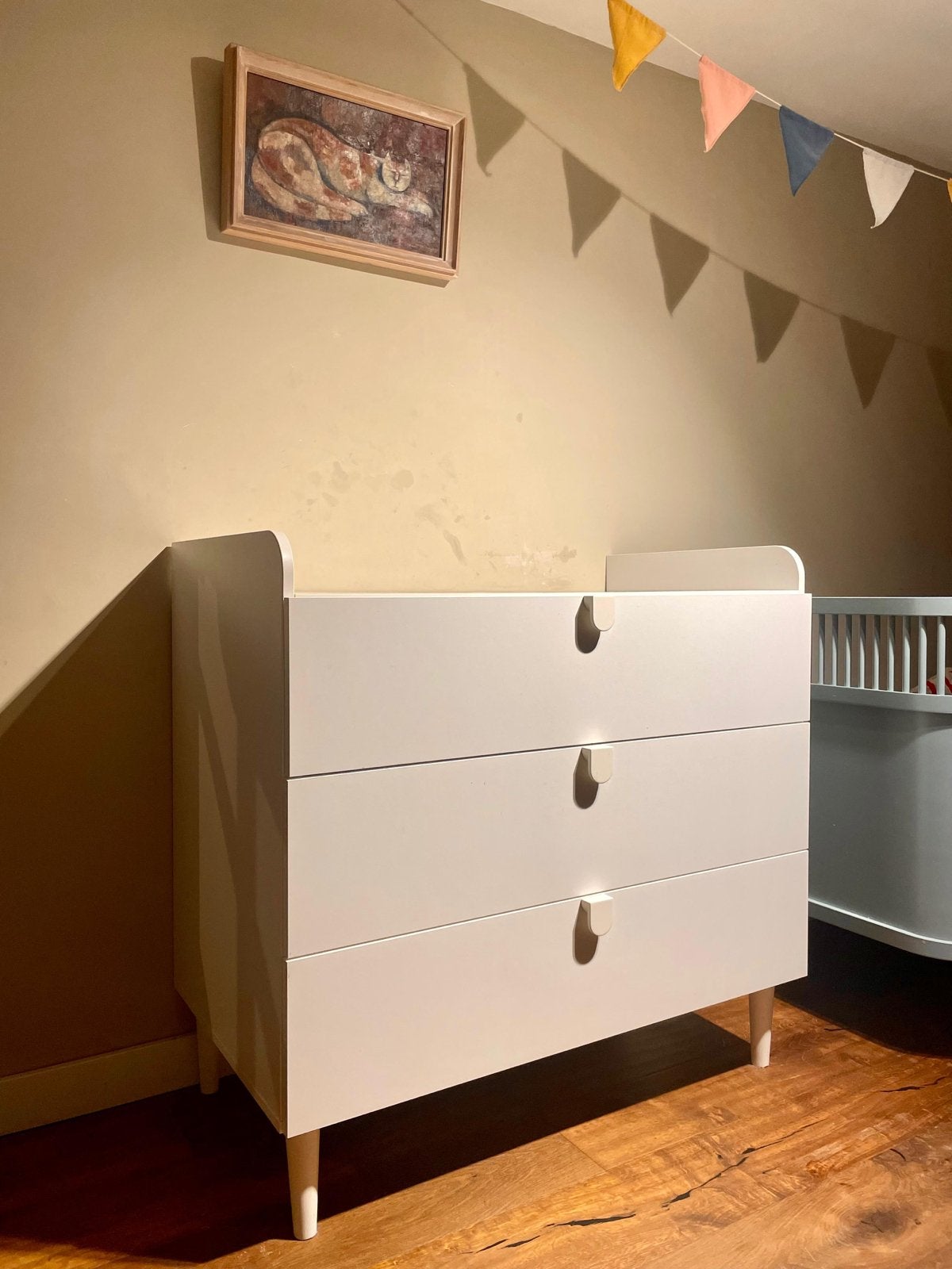 Petit Amelie Commode met Bladvergroter - Wit, Ophalen, Gebruikt, 70 cm of meer, 100 cm of meer