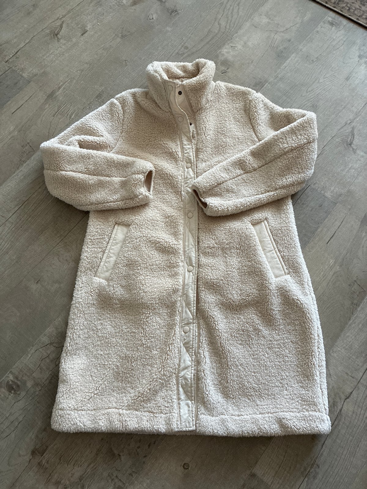 Geisha teddy jas beige maat XL 42, Ophalen of Verzenden, Zo goed als nieuw, Maat 42/44 (L), Beige