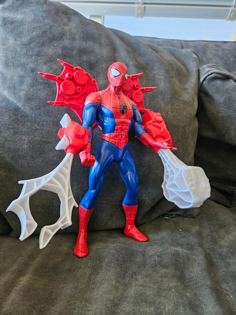 Spider-Man actiefiguur met vleugels en en wapens, Ophalen of Verzenden, Gebruikt
