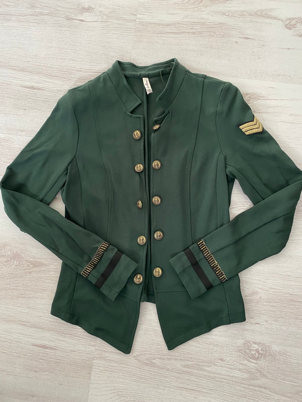 Jasje legergroen, militairy look maar S, Kleding | Dames, Jasjes, Kostuums en Pakken, Ophalen of Verzenden, Jasje, Maat 36 (S)
