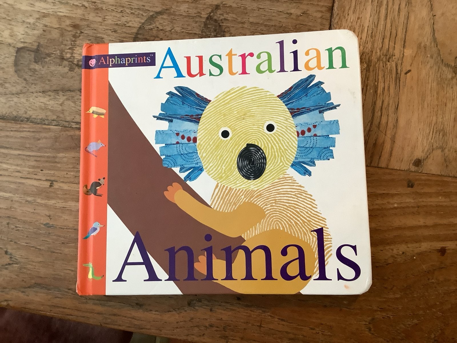 Alphaprints Australian Animals - Voelboekje, Ophalen of Verzenden, Zo goed als nieuw, Uitklap-, Voel- of Ontdekboek, 0 tot 6 maanden