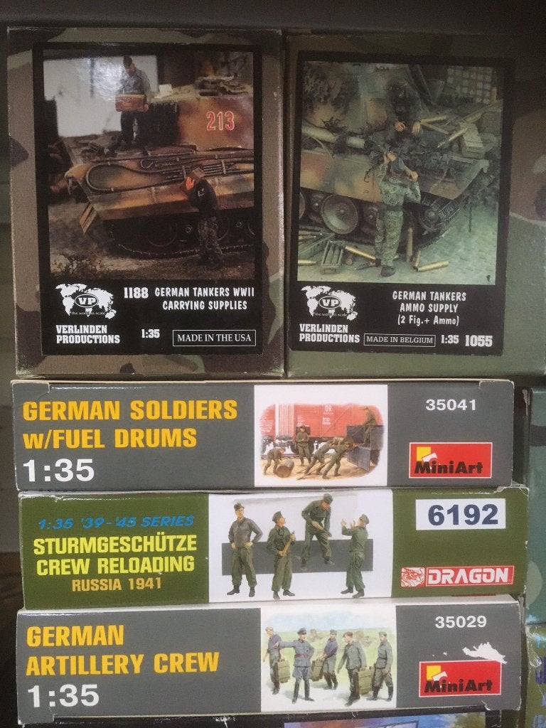 Modelbouw 1/35 tankbemanning en bevoorrading verlinden, Ophalen of Verzenden, Nieuw, 1:50 of kleiner, Figuur of Figuren