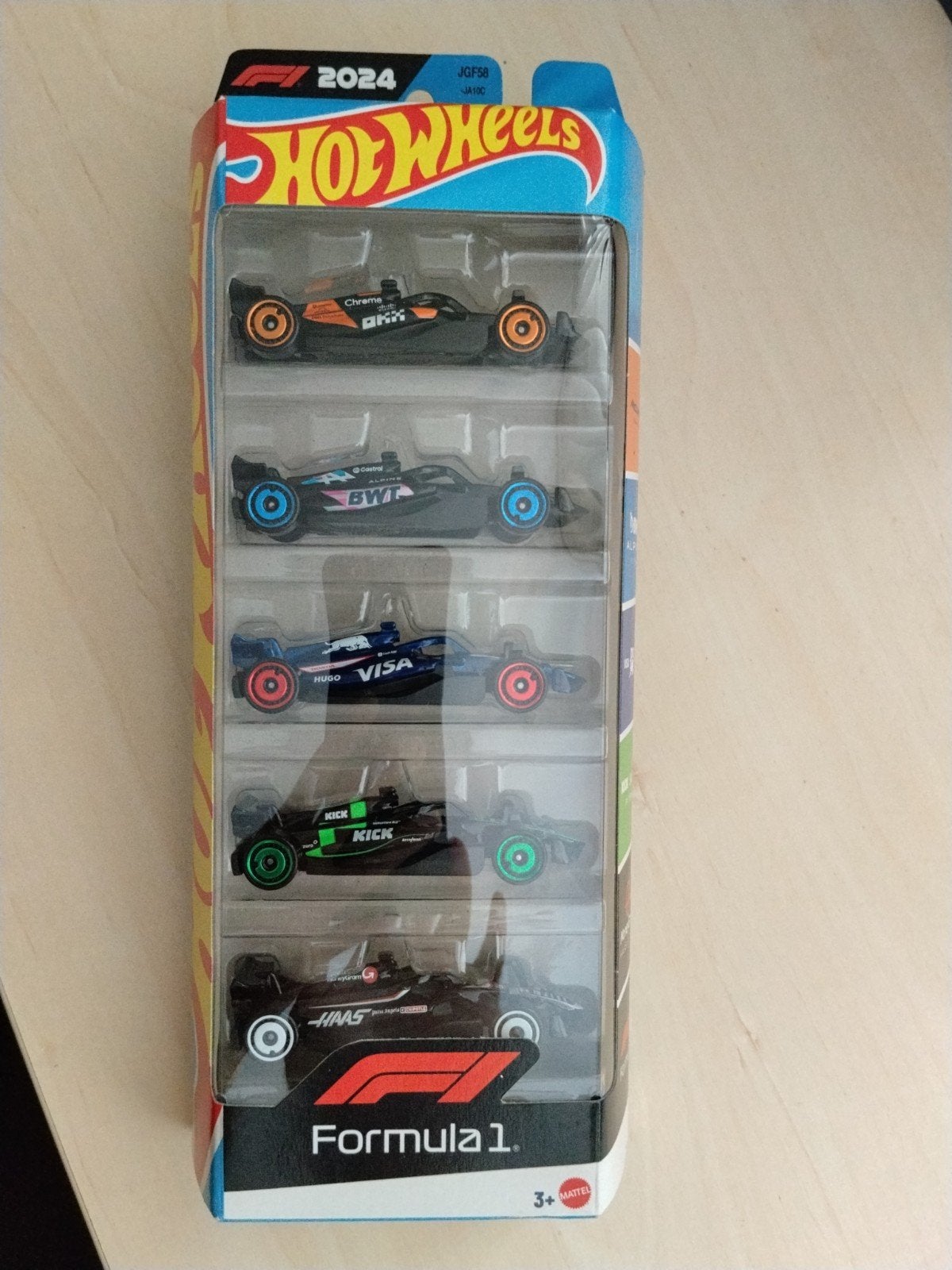 Hotwheels 5-pack formula 1 2024 hot wheels, Ophalen of Verzenden, Nieuw, Auto