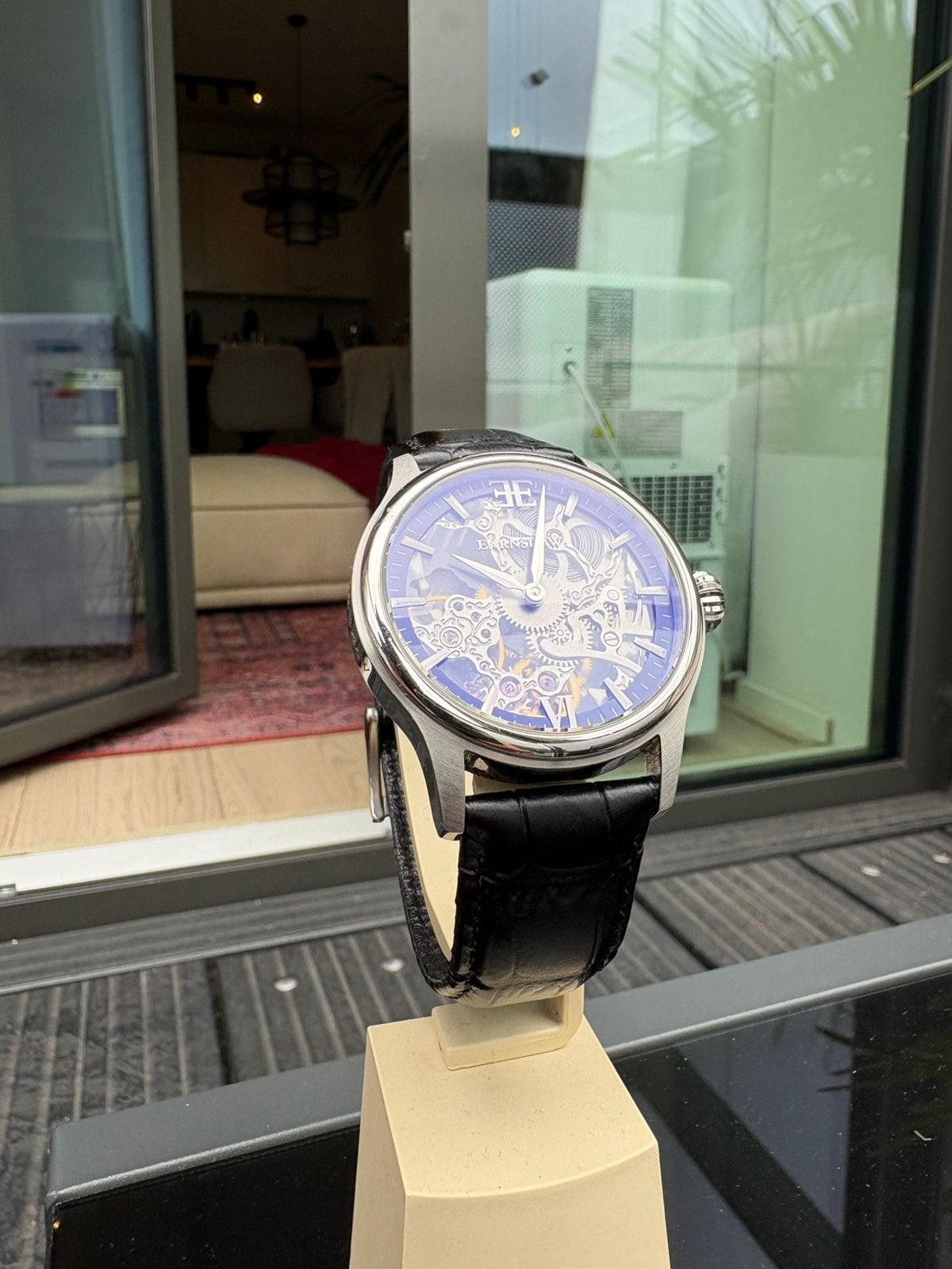 Thomas Earnshaw Skeleton handopwinder, Sieraden, Tassen en Uiterlijk, Horloges | Heren, Ophalen of Verzenden, Zo goed als nieuw
