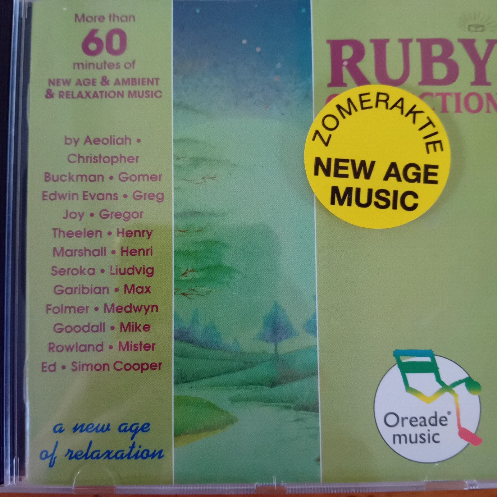 Ruby Collection: New Age & Ambient Relaxatiemuziek CD, Ambient, Ophalen of Verzenden, Zo goed als nieuw, Inclusief doosje