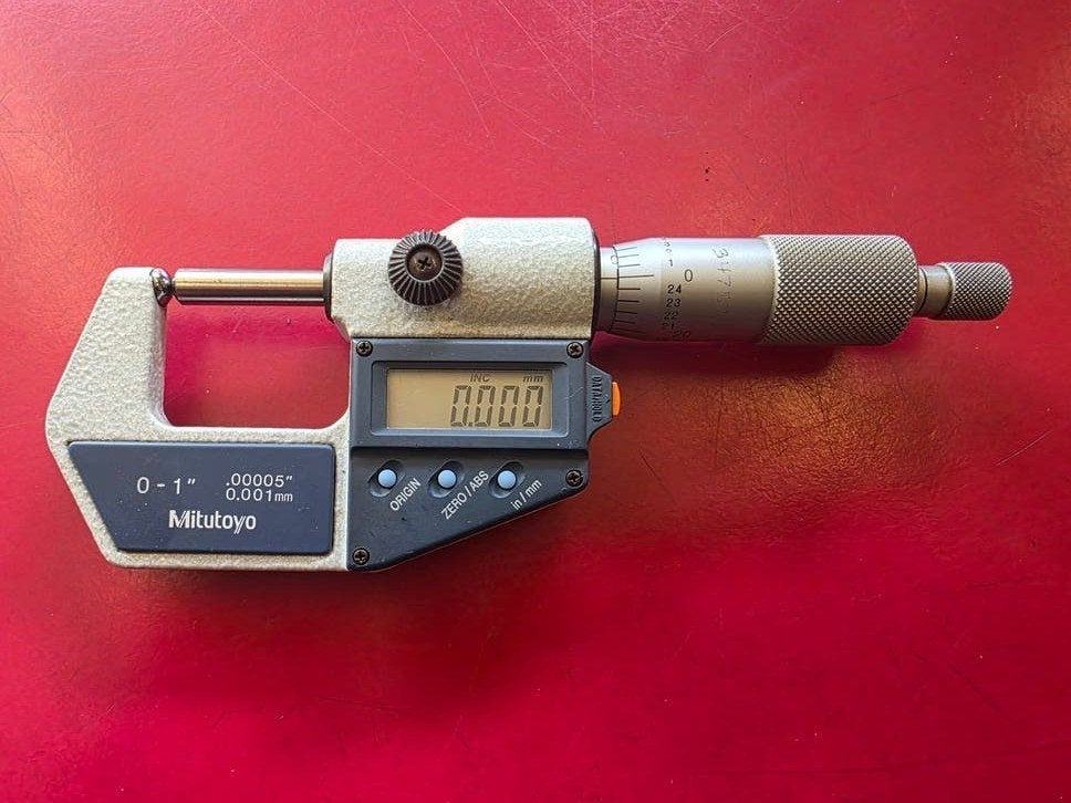 Mitutoyo digitale micrometer, Doe-het-zelf en Verbouw, Ophalen of Verzenden, Gebruikt, Overige meters