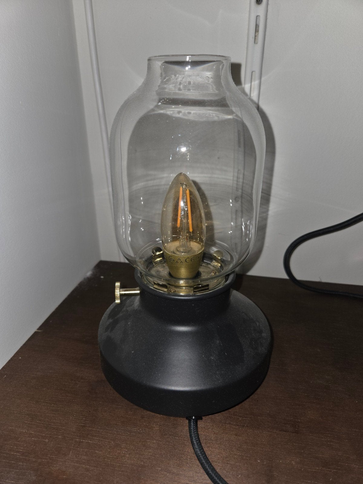 Ikea Tärnaby tafellamp - Zo goed als nieuw, Modern, Industrieel, Ophalen of Verzenden, Zo goed als nieuw, Glas