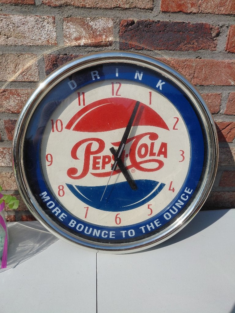 Vintage pepsi klok, Ophalen, Gebruikt, Overige typen