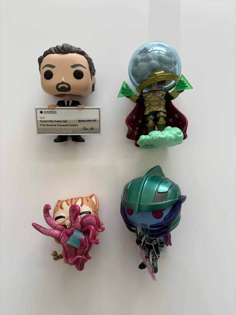Funko Pop! Marvel Mysterio, Kree Sentry, Goose, Tony Stark, 1 speler, Ophalen of Verzenden, Gebruikt, Avontuur en Actie