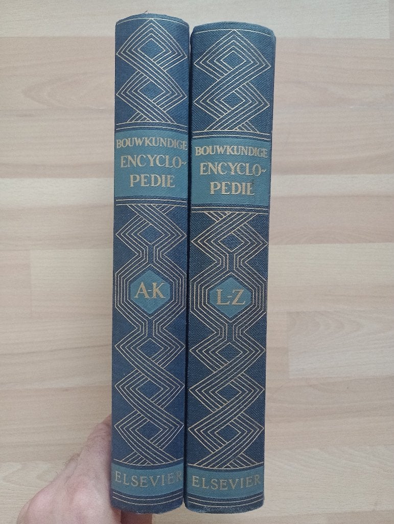 bouwkundige encyclopedie 2 delen compleet elsevier, Boeken, Encyclopedieën, Complete serie, Ophalen of Verzenden, Zo goed als nieuw