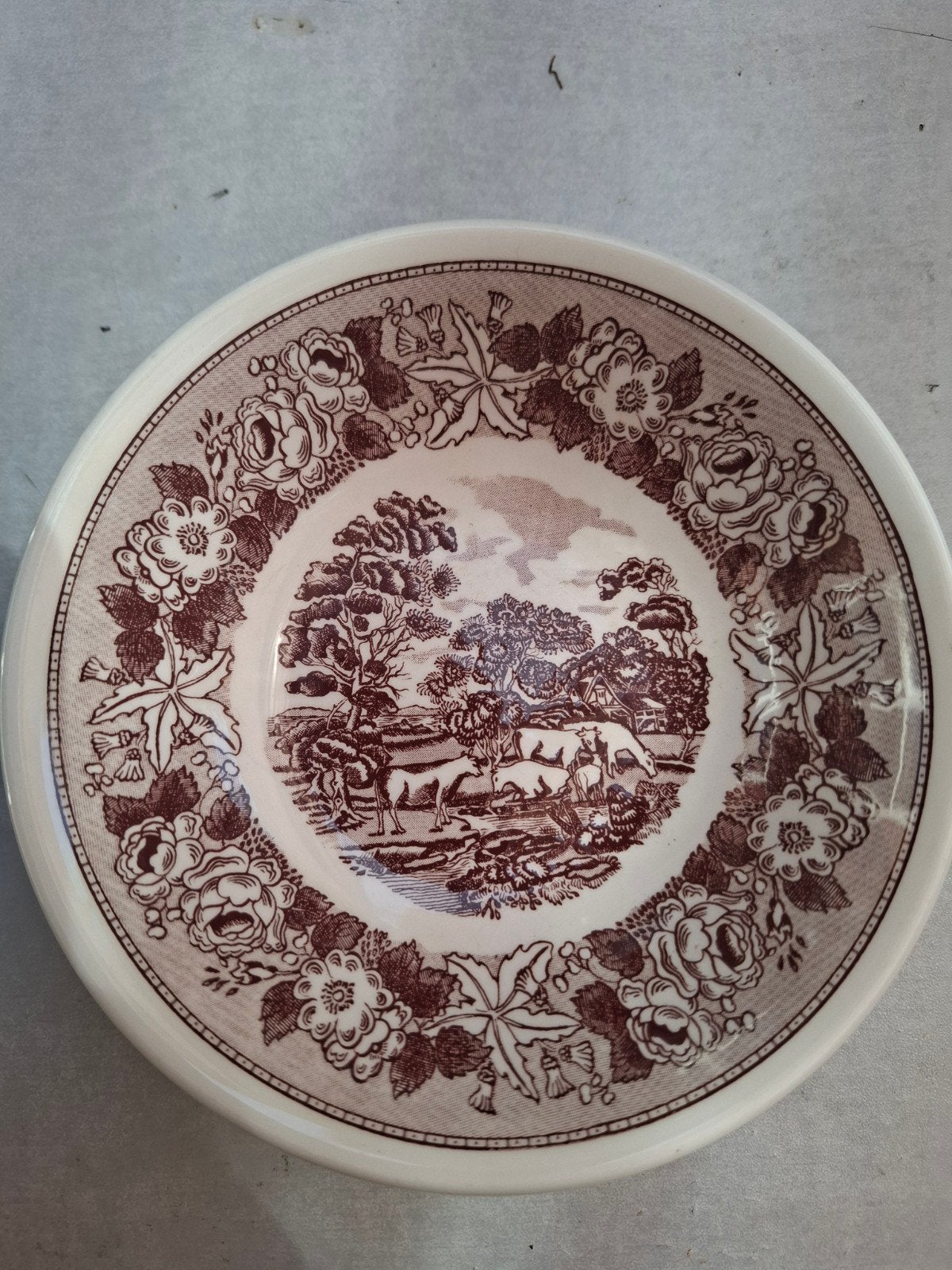 Vintage Italiaanse 'Swiss Landscape' schaal, Ophalen of Verzenden