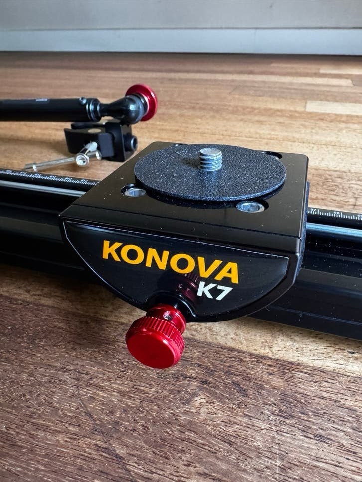 Konova K7 Slider met Stabiliteitsarm en Draagtas, Overige merken, Overige typen, Ophalen of Verzenden, Zo goed als nieuw