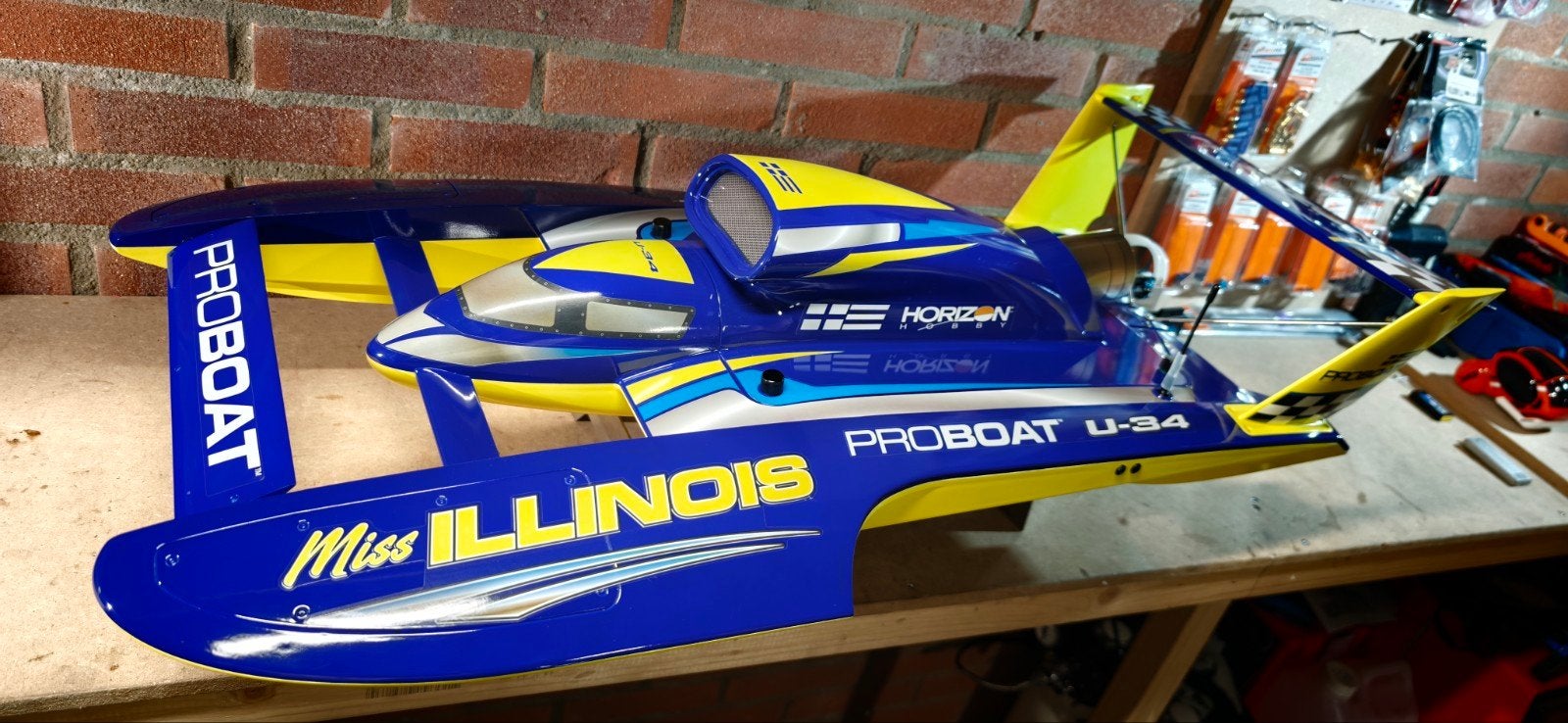 proboat u-34 miss Illinois hydroplane, Ophalen of Verzenden