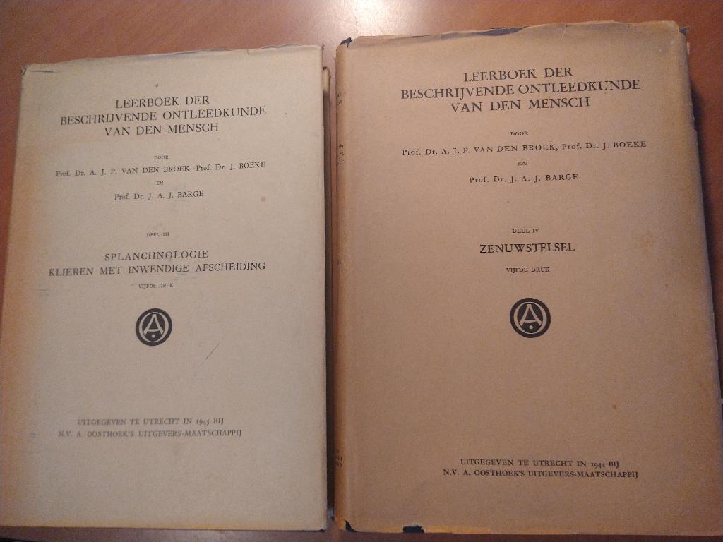 Leerboek der beschrijvende ontleedkunde van den mensch., Ophalen of Verzenden, Gelezen, Natuurwetenschap