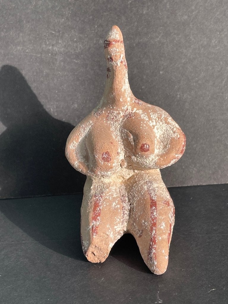 Vruchtbaarheidsbeeldje uit de Halaf-cultuur, 6500 jaar BC, Ophalen of Verzenden, Fossiel